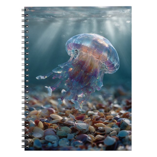 Radiant Jellyfish Notebook Anteckningsbok (Framsidan)