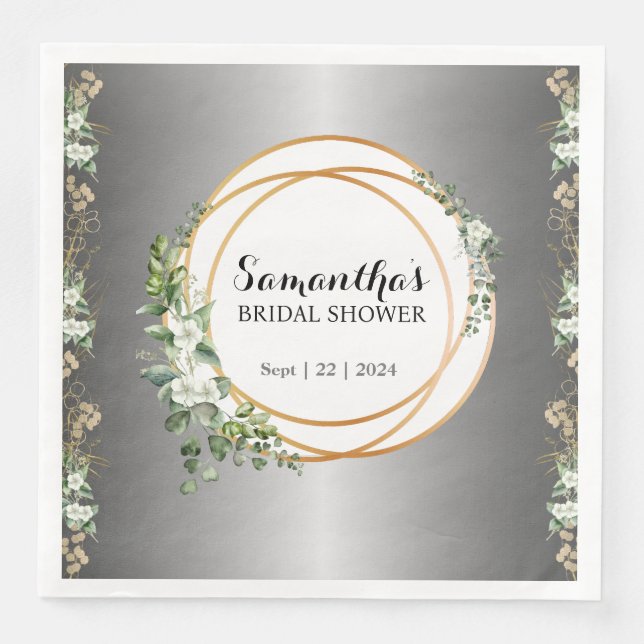 Radiant Kärlek: oförglömligt Bröllop Pappersservett (Framsida)