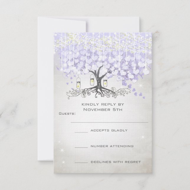 Radiant Lavender Heart Löv Bröllop OSA (Framsida)
