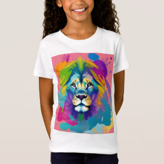 Radiant Lejon - vattenfärgen Lejon T Shirt