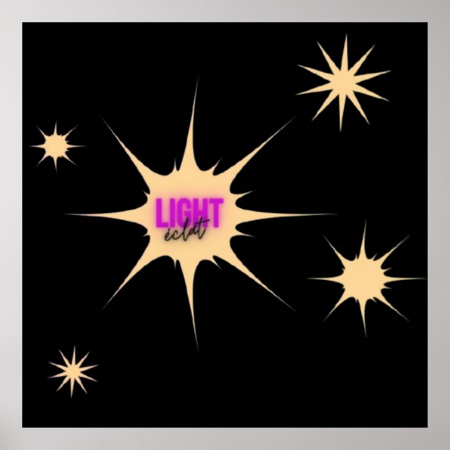Radiant Light – Modern & Vibrant Style Poster (Framsidan)