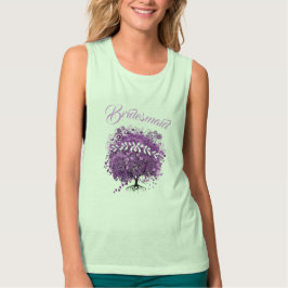 Radiant Lila Heart Löv Träd Bröllop T-shirt I Triblend-tyg