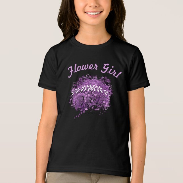 Radiant Lila Heart Löv Träd Bröllop Tee Shirt (Framsida)