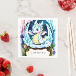 Radiant Lycklig Dragon Birthday Pappersservett