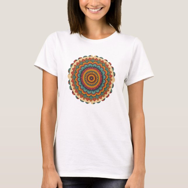 Radiant Mandala Boho Vibes Tee (Framsida)