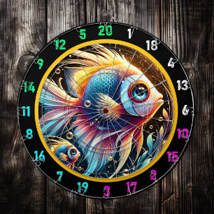 Radiant Marine Life Dartboard-Roligt Darttavla