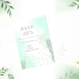 Radiant Mint Grönt Botanical Glitter OSA Bröllop