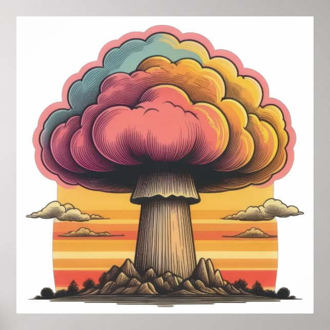 Radiant Mushroom Cloud Poster (Framsidan)