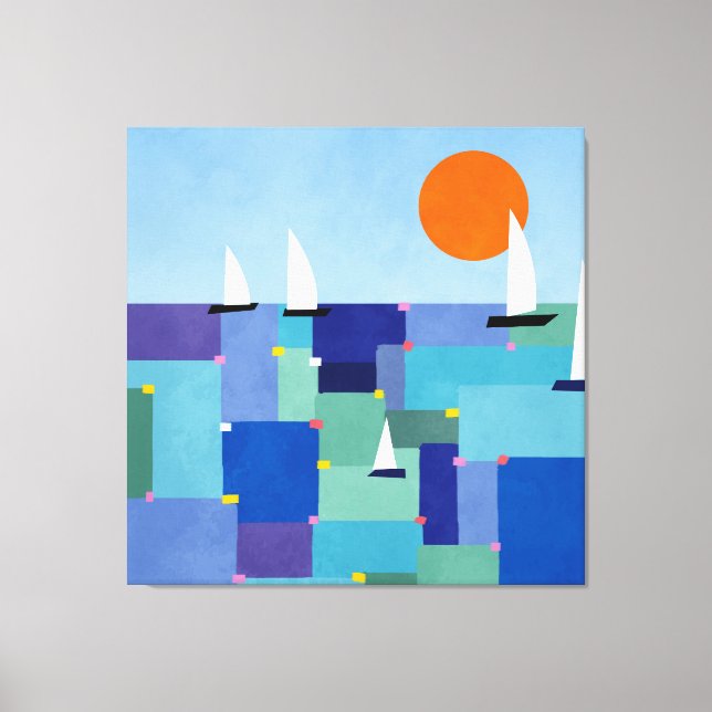 Radiant Ocean Voyage Canvastryck (Framsida)