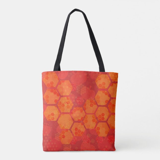 Radiant Orange Honeycomb Tygkasse (Baksida)