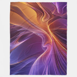 Radiant orange purple fleecefilt