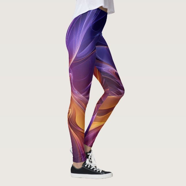 Radiant orange purple leggings (Höger)