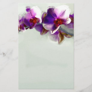 Radiant orchid-målning brevpapper