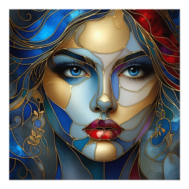 Radiant Oskuld - glasskikt Stil Fototryck (Framsidan)