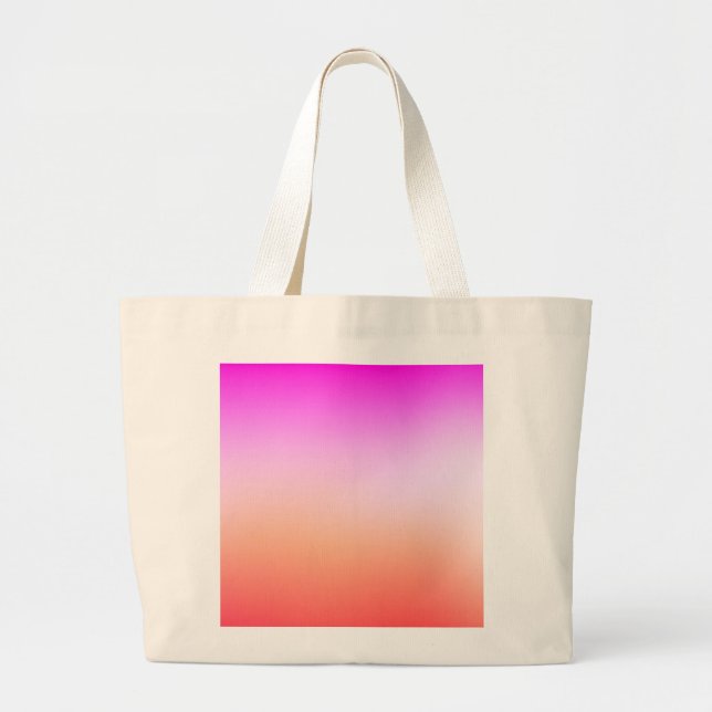 Radiant Pastel Sunset Gradient Jumbo Tygkasse (Framsidan)