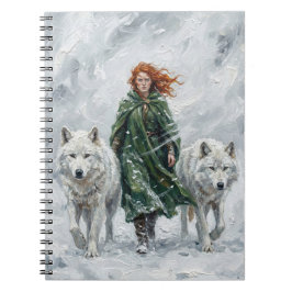 Radiant Peace Dove Lantern Imbolc Snowdrops Art Anteckningsbok