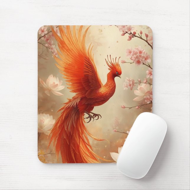 Radiant Phoenix Cherry Blommar Art Musmatta (Med mus)