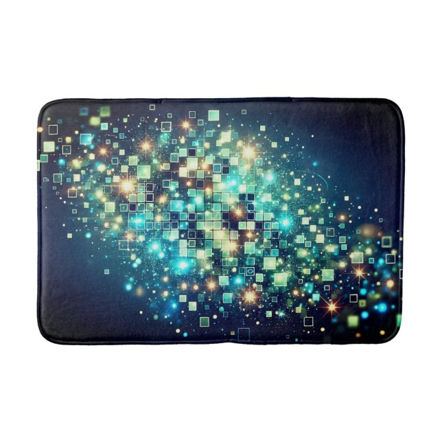 Radiant Pixel Bokeh Badrumsmatta (Framsidan)