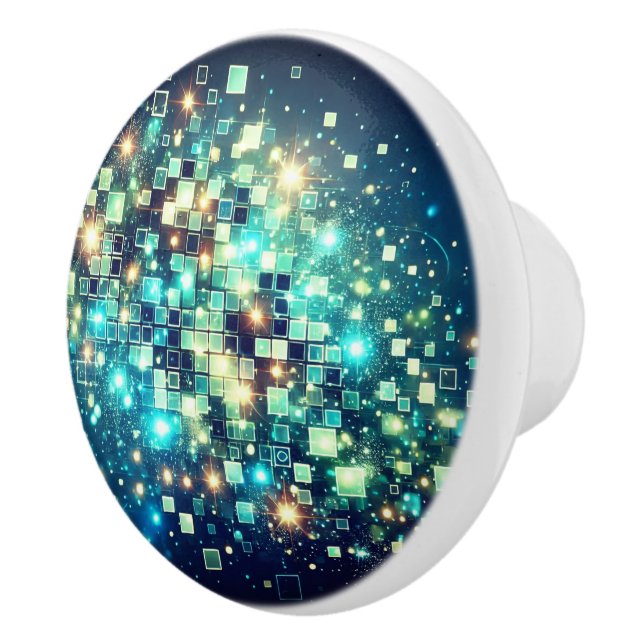 Radiant Pixel Bokeh Knopp (Höger)