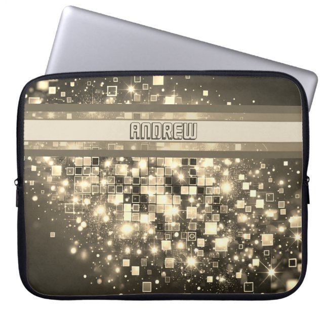 Radiant Pixel Bokeh Laptop Fodral (Framsidan)
