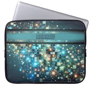 Radiant Pixel Bokeh Laptop Fodral