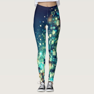 Radiant Pixel Bokeh Leggings