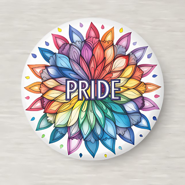 Radiant PRIDE Month Mandala Magnet (Skapare uppladdad)