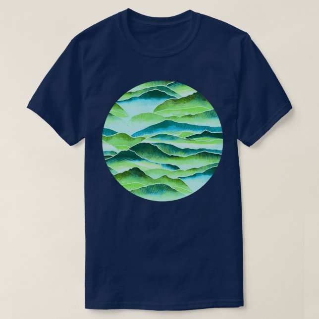 Radiant Rainforest Mountains T Shirt (Design framsida)