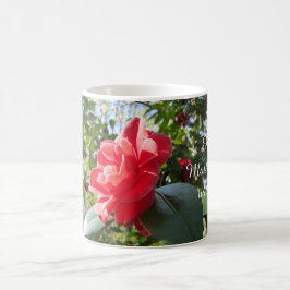 Radiant Red Camellia - Personlig Mors dag Kaffemugg