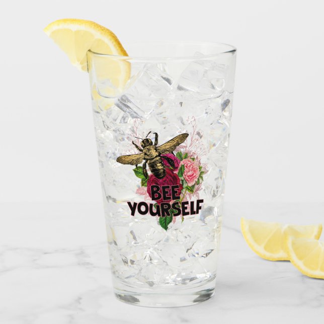 Radiant Ro och Gentle Bee, Bee Yourself Postca Glaskopp (Framsida Ice)