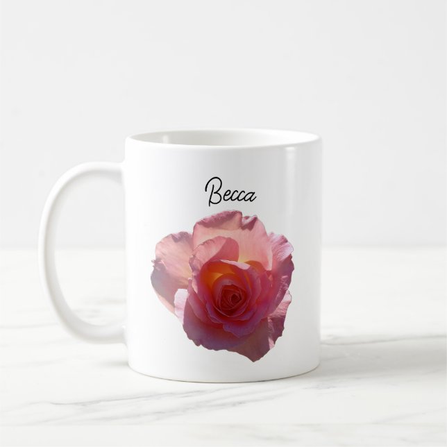 Radiant Rosa Tea Ro Personlig mugg (Vänster)