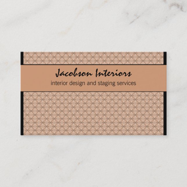 Radiant sofistikerat Affärskort, latte Visitkort (Framsida)