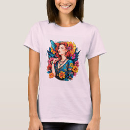Radiant Soul – Floral Queen Vibes T Shirt