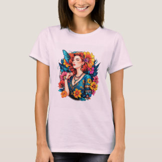 Radiant Soul – Floral Queen Vibes T Shirt
