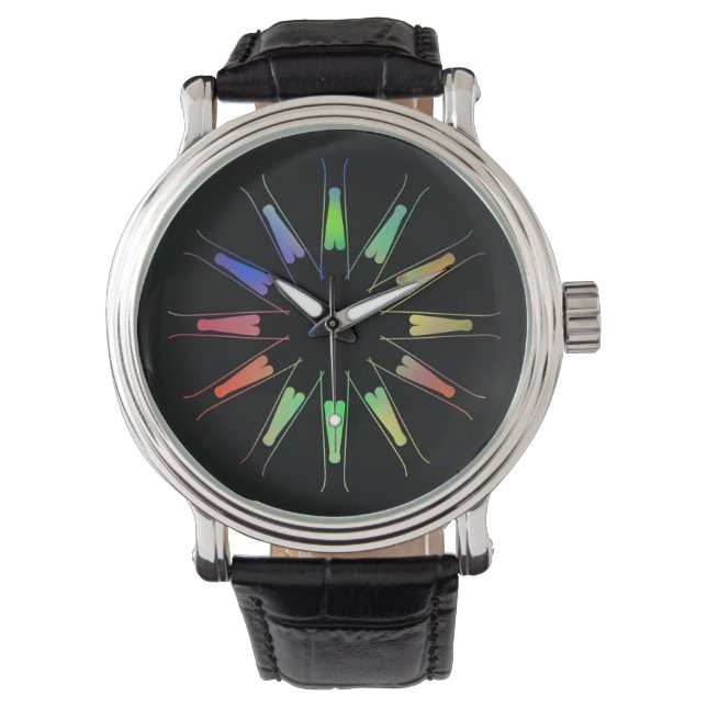 Radiant Spectrum Petal Wheel Armbandsur (Framsida)