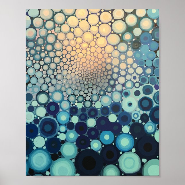 Radiant Spiral i koncentriska cirklar Poster (Framsidan)