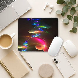 Radiant Spiral Mousepad · Colorful Fractal Art Musmatta