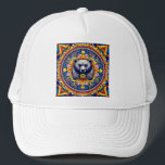 Radiant Spirit Bear Mandala Keps<br><div class="desc">This captivating design features a majestic bear at its heart,  surrounded by an explosion of vibrant,  intricate mandala patterns. The rich blues,  oranges,  yellows,  and pinks create a harmonious kaleidoscope,  symbolizing strength,  wisdom,  and the interconnectedness of nature and spirit.</div>