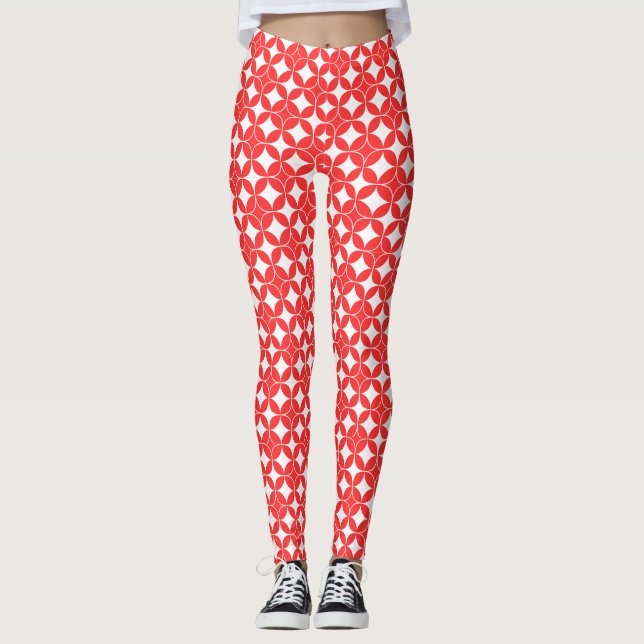 Radiant Starburst Geometric Leggings (Framsida)