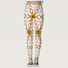 Radiant Starburst Seamless Mönster Leggings