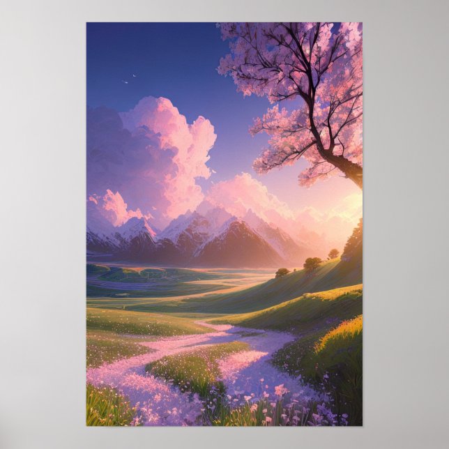 Radiant Sunset Sergranat Poster (Framsidan)