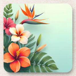 Radiant Tropical Blommigt Symphony Underlägg