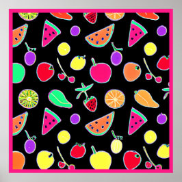 Radiant Tropik Neon Magic Poster