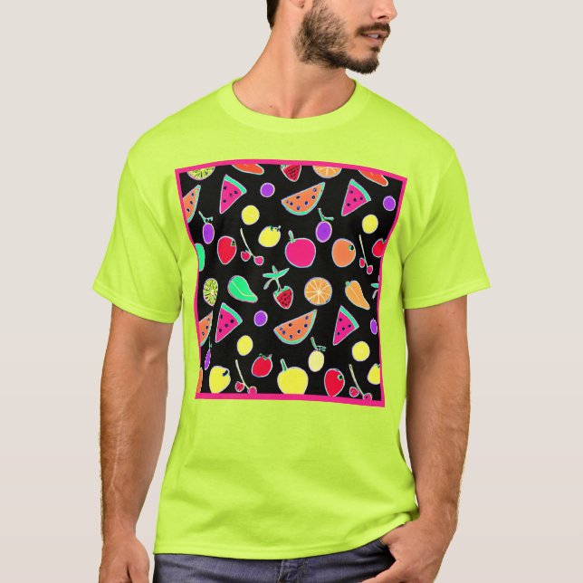 Radiant Tropik Neon Magic T Shirt (Framsida)