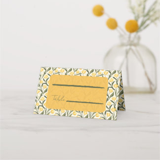 Radiant Tulip Inspired Beach Wedding Placeringskort