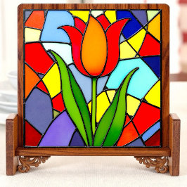 Radiant Tulip Mosaic Kakelplatta