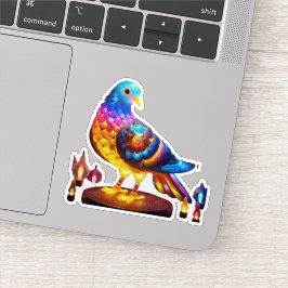 Radiant Urban Pigeon Klistermärken