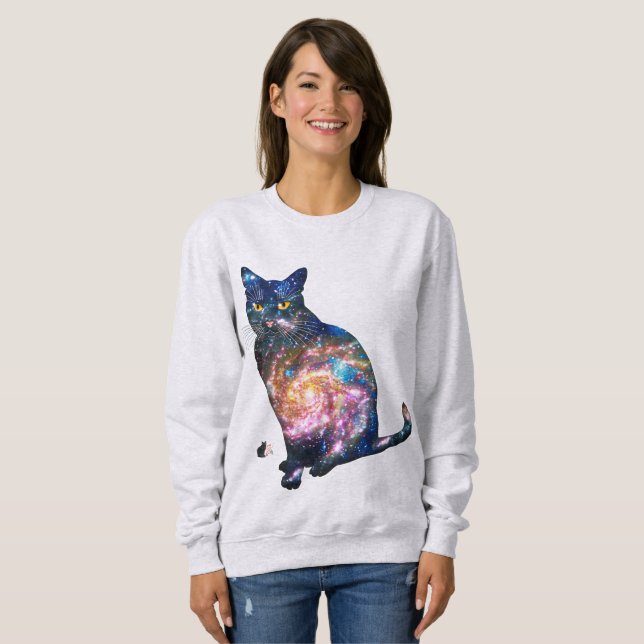 Radiant utrymme i T-shirt i katt (Hel framsida)