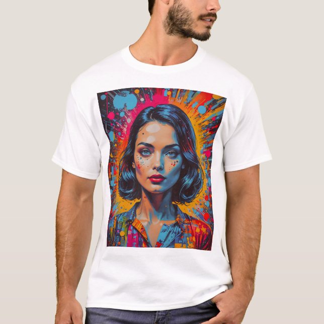 Radiant uttryck för inre kreativitet t shirt (Framsida)