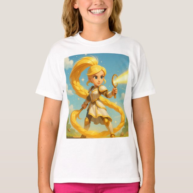 Radiant Warrior - Light Side Heroine T Shirt (Framsida)